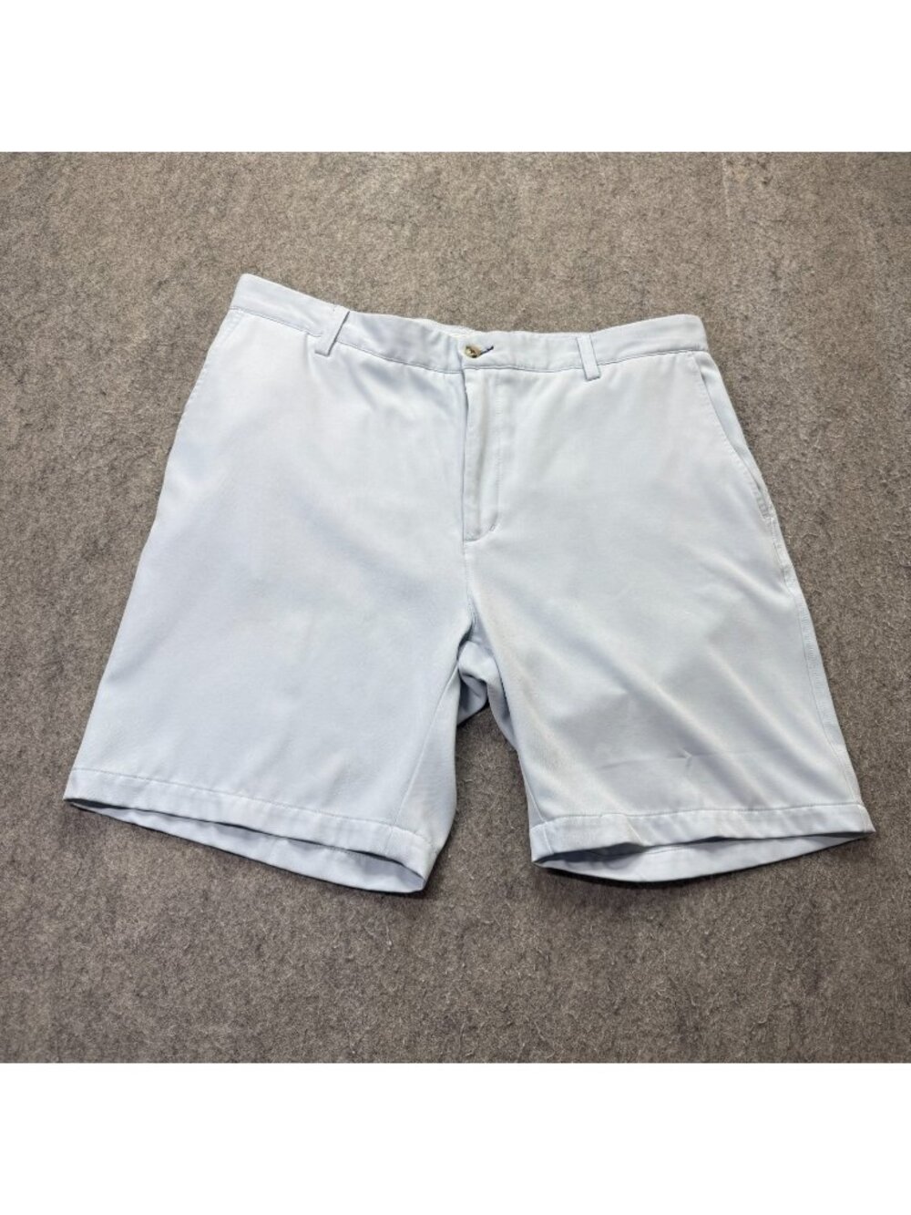 Onward Reserve Shorts Men 36* Blue Flat Front Performance Stretch 8"